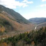 The Mount Washington Valley looking south from Crawford Notch.