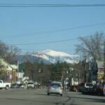 Downtown North Conway and Mount Washington.
